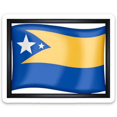 Bandera del estado zulua Venezuela  sticker