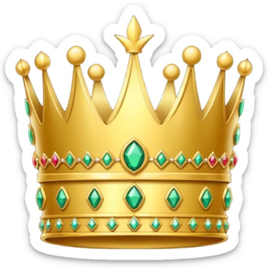 create an icon of an emperor crown with amazing details and looks insane sticker