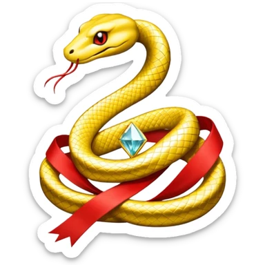 bana kick yayınları için elması saran yılan abone rozeti oluştur renhgi sarı olsun sticker