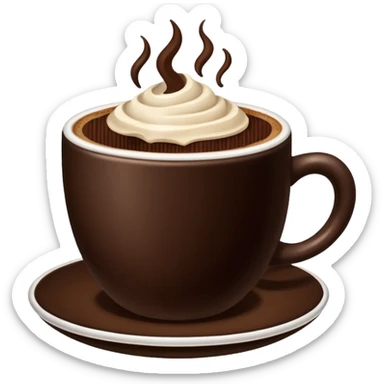 Just a normal cup no creamMocha emoji sticker