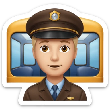 train driver sticker