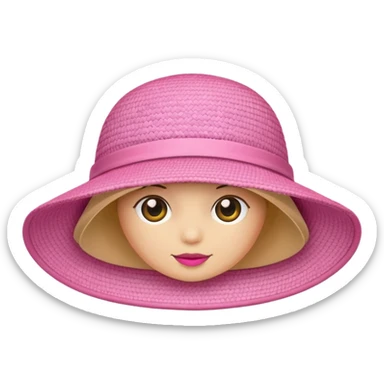 pink sunhat sticker