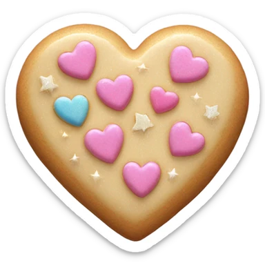 Fairy cookie heart sticker