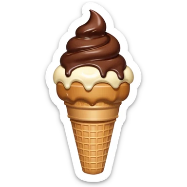sorvete chocolate sticker