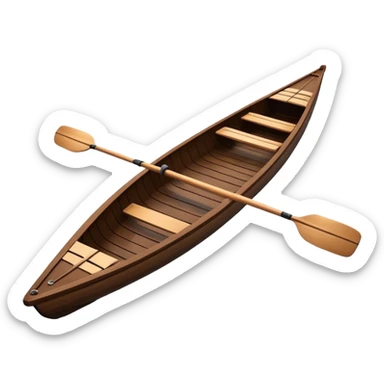 Single scull rowing boat sticker