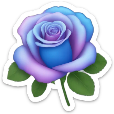 Cœur rose et bleu sticker