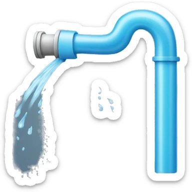 Water hose spray sticker