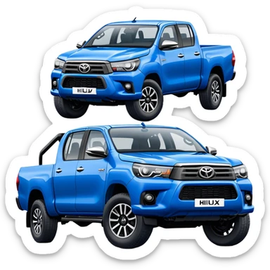 Toyota Hilux - Toyota (Model Year: 2021) (Iconic colour: Blue) sticker