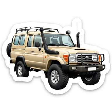landcruiser 79 series - Toyota (Model Year: 2008) (Iconic colour: sand) sticker