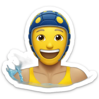 Waterpolo Smiley lol sticker