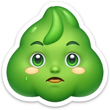 snot without a face sticker