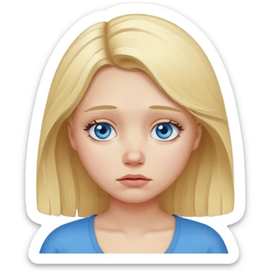 Sad girl with cellulite sticker