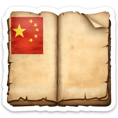 Chinese governement log sticker