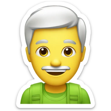 eco-friendly person sticker