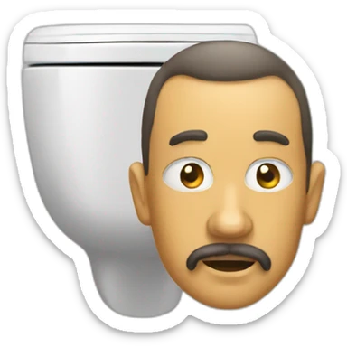 skibidi toilet king man sticker