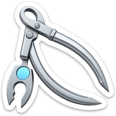 generate me a metalic cutter sticker