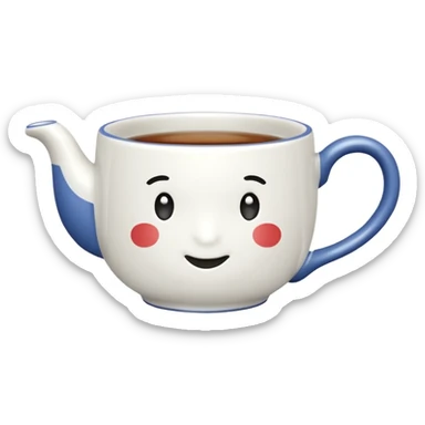 tea cup sticker