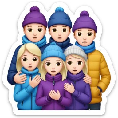 people who feel cold











 sticker