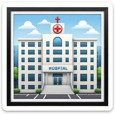 white hospital sticker