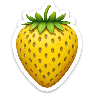 Strawberry: yellow seem sticker