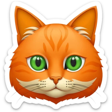 Katze mit Gurke auf den Augen sticker