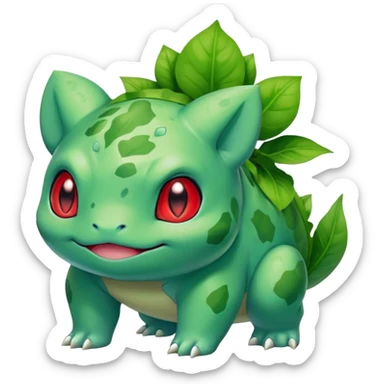 Bulbasaur from anime sticker