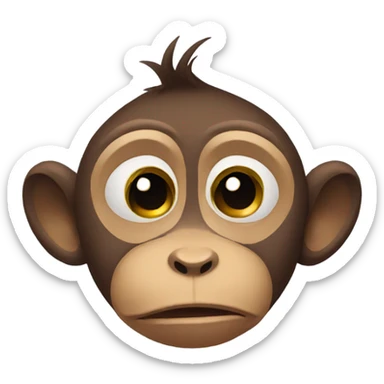 Crying Monkey sticker