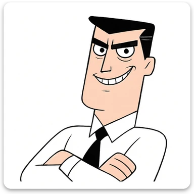 Keep the picture quality and style exactly the same as the original image. Make the face a bit scary by giving the eyes a more intense, unsettling stare and the mouth a subtle sinister or creepy grin. No other changes. sticker