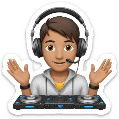 Techno/EDM musique dj festival sticker