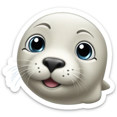 Cute seal sticker