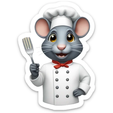 rat chef  sticker