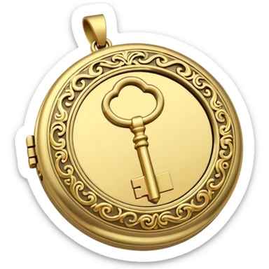 Tiny Key Locket
 sticker