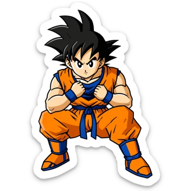 Goku watching  sticker