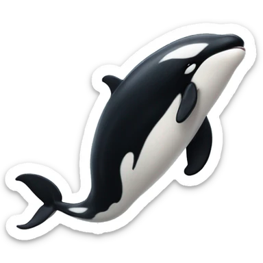 bear killer whale hybrid  sticker