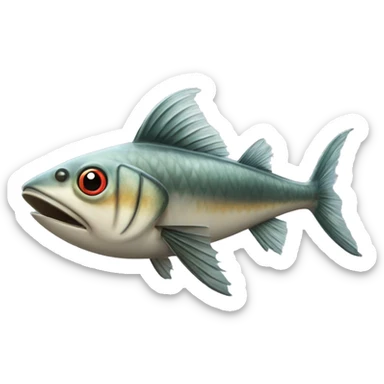 The Exocoetidae flying fish/ flying cod sticker