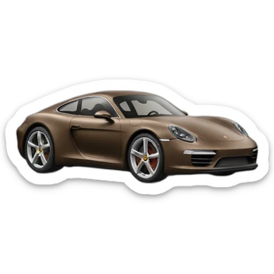 the porsche concept car in brown sticker