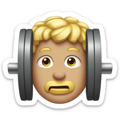 barbell emoji sticker