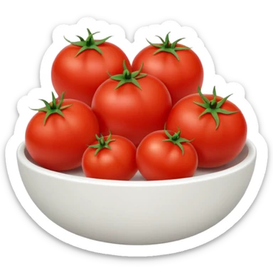 tomatos in bowl sticker