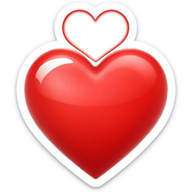 A heart emoji, gratitude sticker