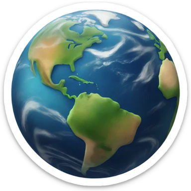 planet earth sticker