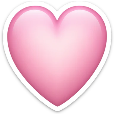 Light pink heart sticker
