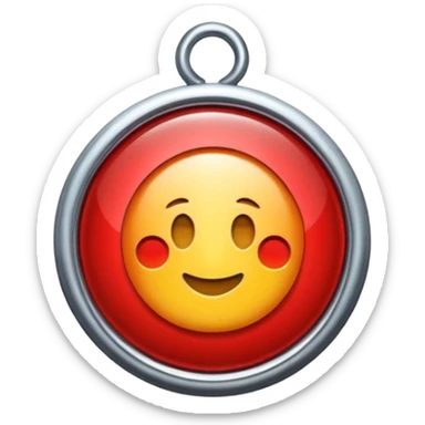 Verification badge red colour sticker