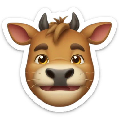 face of pumba sticker