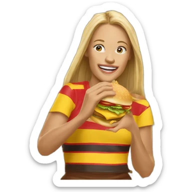 Haaland eat mc Donald's sticker