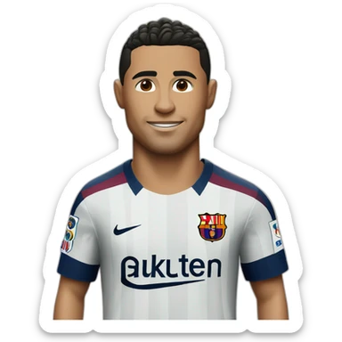 Ronaldo fc Barcelona shirt  sticker