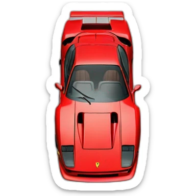 Ferrari F40 sticker