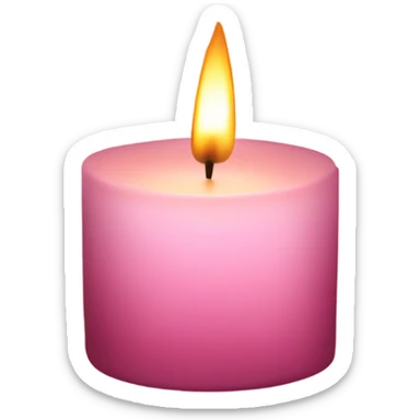 Cherry blossom candle with   sticker
