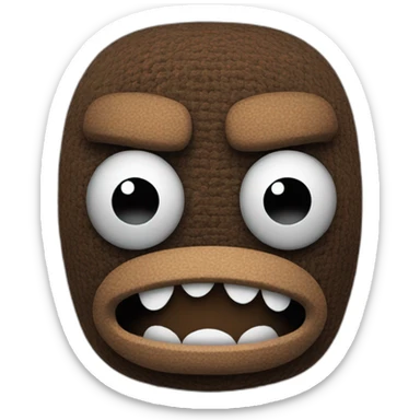 sackboy looking angry sticker