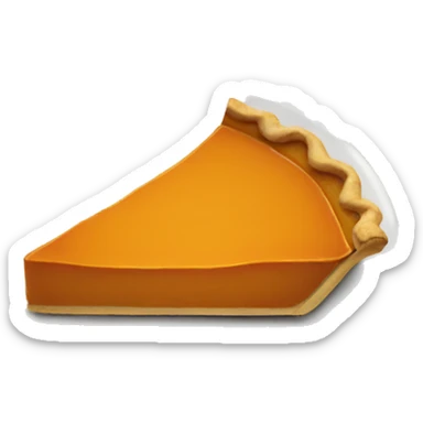 Pumpkin pie slice sticker