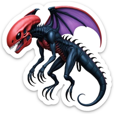 Venom-Xenomorph-Darkrai-Genesect-fusion  sticker
